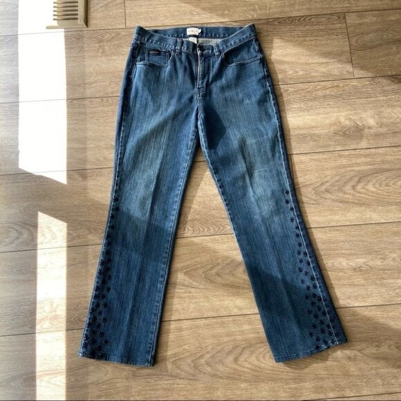 Vintage Calvin Klein Embroidered  Straight Leg Jeans - Picture 1 of 15